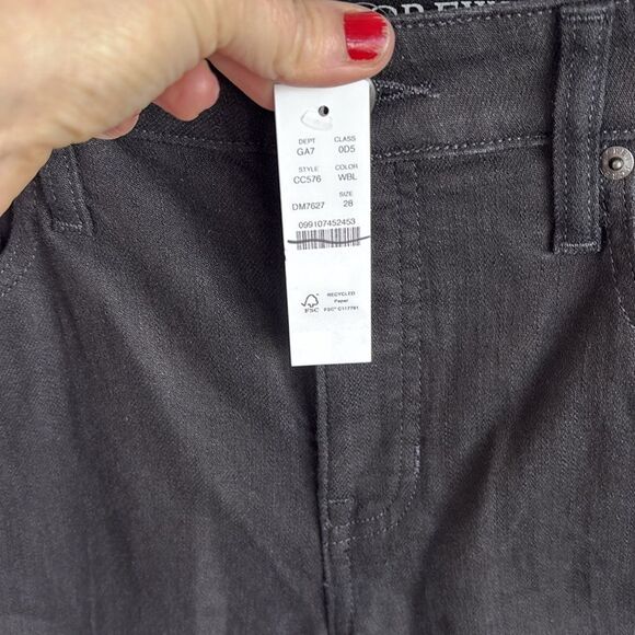 J Crew Low-rise denim trouser in 1996 semi-stretch Womens Size 28 Black - Picture 7 of 13